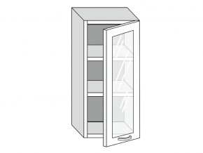 19.40.3 Шкаф настенный (h=913) на 400мм с 1-ой стекл. дверцей в Нижнем Тагиле - nizhnij-tagil.magazinmebel.ru | фото