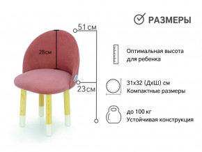 Детский мягкий стул Stumpa пудровый в Нижнем Тагиле - nizhnij-tagil.magazinmebel.ru | фото - изображение 2