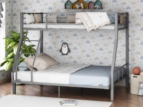 Двухъярусная кровать Гранада-1 140 Серая в Нижнем Тагиле - nizhnij-tagil.magazinmebel.ru | фото