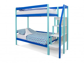 Двухъярусная кровать Svogen мятно-синий в Нижнем Тагиле - nizhnij-tagil.magazinmebel.ru | фото