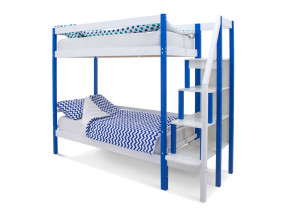Двухъярусная кровать Svogen сине-белый в Нижнем Тагиле - nizhnij-tagil.magazinmebel.ru | фото