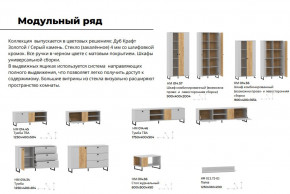 Гостиная Бруно Дуб Крафт Золотой, Серый Камень в Нижнем Тагиле - nizhnij-tagil.magazinmebel.ru | фото - изображение 4