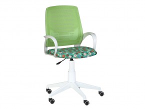 Кресло компьютерное Ирис white kids стандарт зеленый-Т-58 в Нижнем Тагиле - nizhnij-tagil.magazinmebel.ru | фото