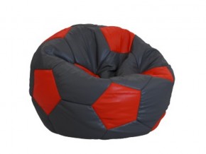 Кресло-мешок мяч серо-красный в Нижнем Тагиле - nizhnij-tagil.magazinmebel.ru | фото