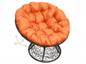 Кресло Папасан пружинка с ротангом оранжевая подушка в Нижнем Тагиле - nizhnij-tagil.magazinmebel.ru | фото