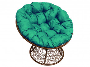 Кресло Папасан с ротангом зелёная подушка в Нижнем Тагиле - nizhnij-tagil.magazinmebel.ru | фото