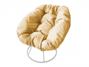 Кресло Пончик без ротанга бежевая подушка в Нижнем Тагиле - nizhnij-tagil.magazinmebel.ru | фото