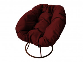 Кресло Пончик без ротанга бордовая подушка в Нижнем Тагиле - nizhnij-tagil.magazinmebel.ru | фото - изображение 1