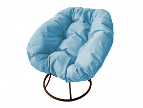 Кресло Пончик без ротанга голубая подушка в Нижнем Тагиле - nizhnij-tagil.magazinmebel.ru | фото