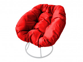 Кресло Пончик без ротанга красная подушка в Нижнем Тагиле - nizhnij-tagil.magazinmebel.ru | фото - изображение 1
