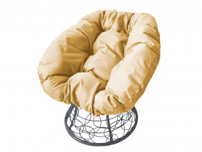 Кресло Пончик с ротангом бежевая подушка в Нижнем Тагиле - nizhnij-tagil.magazinmebel.ru | фото