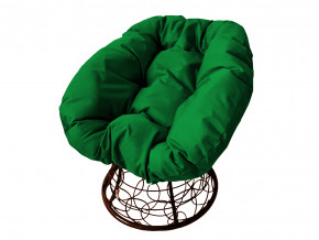 Кресло Пончик с ротангом зелёная подушка в Нижнем Тагиле - nizhnij-tagil.magazinmebel.ru | фото