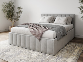 Кровать 1400 Лана серый велюр в Нижнем Тагиле - nizhnij-tagil.magazinmebel.ru | фото