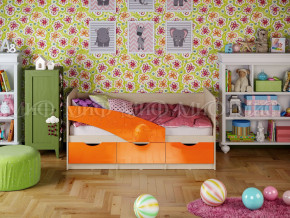 Кровать Бабочки 1800 Оранжевый металлик в Нижнем Тагиле - nizhnij-tagil.magazinmebel.ru | фото