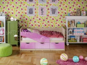 Кровать Бабочки 1800 Сиреневый металлик в Нижнем Тагиле - nizhnij-tagil.magazinmebel.ru | фото