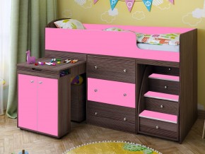 Кровать чердак Малыш 80х180 бодега-розовый в Нижнем Тагиле - nizhnij-tagil.magazinmebel.ru | фото