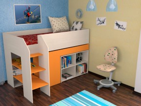 Кровать чердак Теремок 2 Оранжевый в Нижнем Тагиле - nizhnij-tagil.magazinmebel.ru | фото