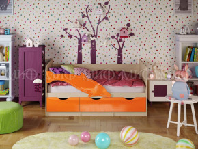 Кровать Дельфин-1 1600 Оранжевый металлик в Нижнем Тагиле - nizhnij-tagil.magazinmebel.ru | фото