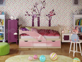 Кровать Дельфин-1 1600 Розовый металлик в Нижнем Тагиле - nizhnij-tagil.magazinmebel.ru | фото