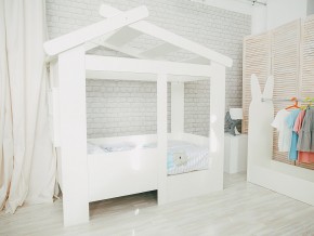Кровать детская Теремок без ящика белая в Нижнем Тагиле - nizhnij-tagil.magazinmebel.ru | фото