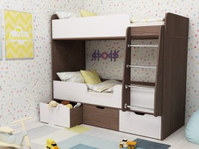 Кровать двухъярусная Малыш двойняшка бодега-белый в Нижнем Тагиле - nizhnij-tagil.magazinmebel.ru | фото