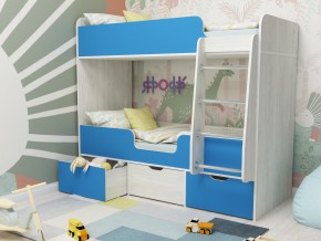 Кровать двухъярусная Малыш двойняшка винтерберг-голубой в Нижнем Тагиле - nizhnij-tagil.magazinmebel.ru | фото