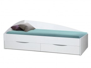 Кровать Фея-3 асимметричная 2000х900 белый в Нижнем Тагиле - nizhnij-tagil.magazinmebel.ru | фото - изображение 1