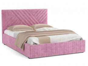 Кровать Гамма 1600 с основанием велюр тенерифе розовый в Нижнем Тагиле - nizhnij-tagil.magazinmebel.ru | фото