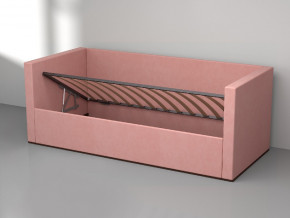 Кровать мягкая с подъёмным механизмом арт. 030 розовый в Нижнем Тагиле - nizhnij-tagil.magazinmebel.ru | фото - изображение 2