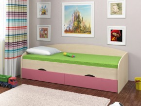 Кровать Соня 2 дуб молочный-розовый в Нижнем Тагиле - nizhnij-tagil.magazinmebel.ru | фото