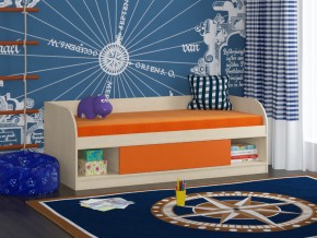 Кровать Соня 4 дуб молочный-оранжевый в Нижнем Тагиле - nizhnij-tagil.magazinmebel.ru | фото