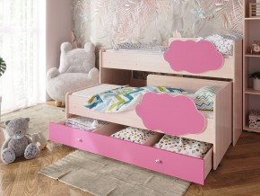Кровать Соник с ящиком млечный дуб-розовый в Нижнем Тагиле - nizhnij-tagil.magazinmebel.ru | фото