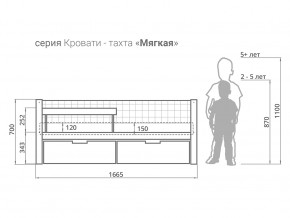 Кровать-тахта мягкая Svogen с ящиками и бортиком бежево-белый в Нижнем Тагиле - nizhnij-tagil.magazinmebel.ru | фото - изображение 2