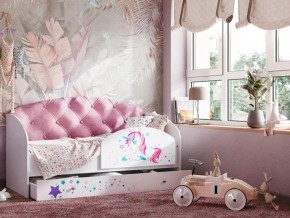 Кровать Звездочка с бортиком Белый-розовый в Нижнем Тагиле - nizhnij-tagil.magazinmebel.ru | фото