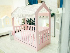 Кроватка-Домик с ящиком розовая в Нижнем Тагиле - nizhnij-tagil.magazinmebel.ru | фото