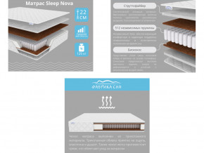 Матрас Sleep Nova шириной 1200 мм в Нижнем Тагиле - nizhnij-tagil.magazinmebel.ru | фото - изображение 2