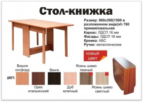 Прямой стол-книжка венге в Нижнем Тагиле - nizhnij-tagil.magazinmebel.ru | фото - изображение 2