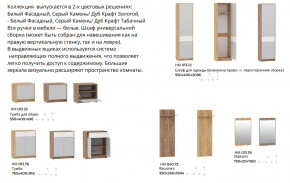 Прихожая Нортон Дуб Крафт Табачный/Серый Камень в Нижнем Тагиле - nizhnij-tagil.magazinmebel.ru | фото - изображение 2