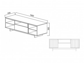 Тумба для ТВА Moderno-1400 Ф5 в Нижнем Тагиле - nizhnij-tagil.magazinmebel.ru | фото - изображение 5