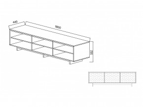 Тумба для ТВА Moderno-1800 Ф1 в Нижнем Тагиле - nizhnij-tagil.magazinmebel.ru | фото - изображение 2